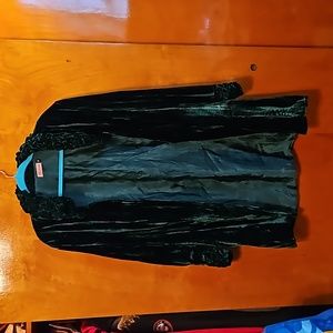 Cupcake emerald green velvet cardigan